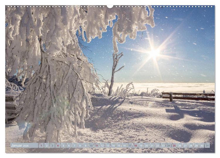 Produktbild: Die Jahreszeiten im Nordschwarzwald (hochwertiger Premium Wandkalender 2026 DIN A2 quer), Kunstdruck in Hochglanz
