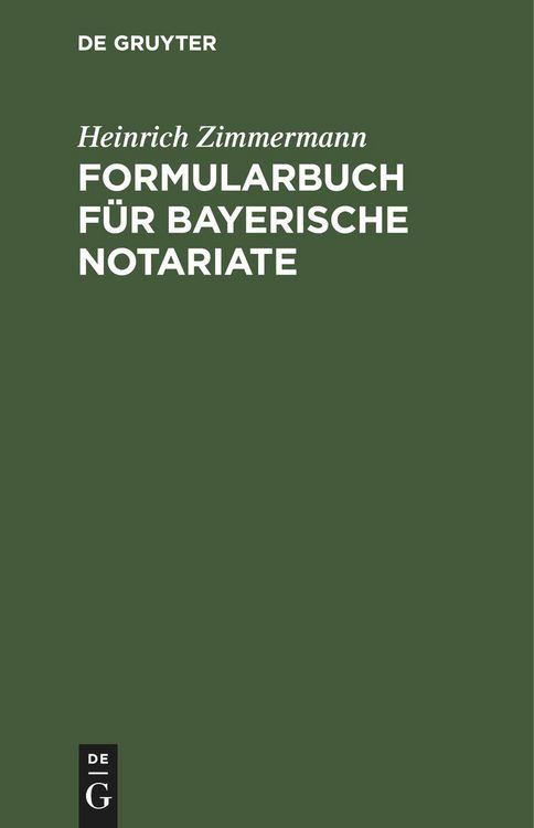 Produktbild: Formularbuch f&uuml;r Bayerische Notariate