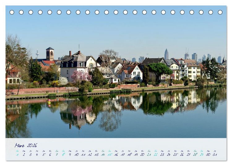 Produktbild: Furioses Frankfurt am Main (Tischkalender 2026 DIN A5 quer), CALVENDO Monatskalender