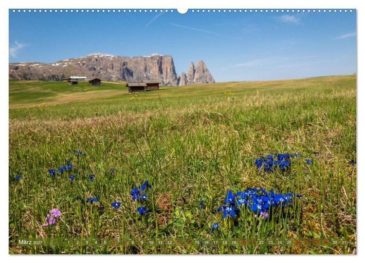 Produktbild: Sehnsucht Seiser Alm (Wandkalender 2027 DIN A2 quer), CALVENDO Monatskalender