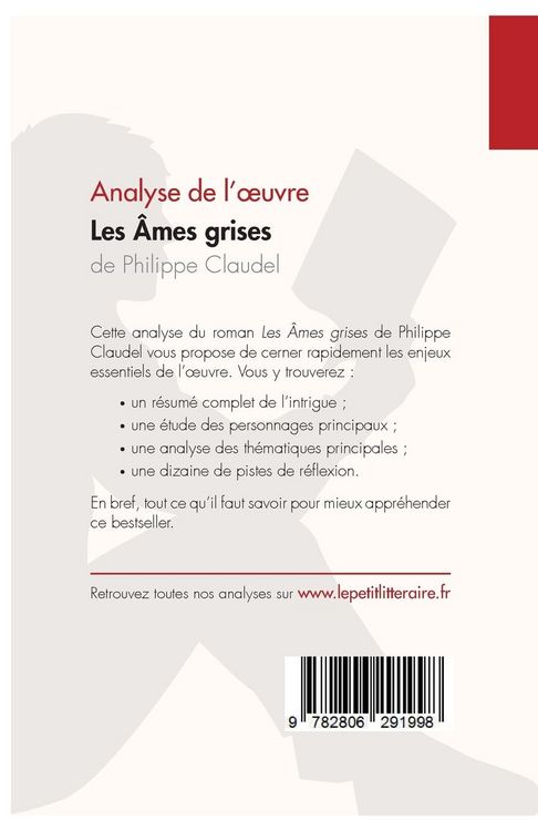 Produktbild: Les &Acirc;mes grises de Philippe Claudel (Analyse de l'oeuvre)