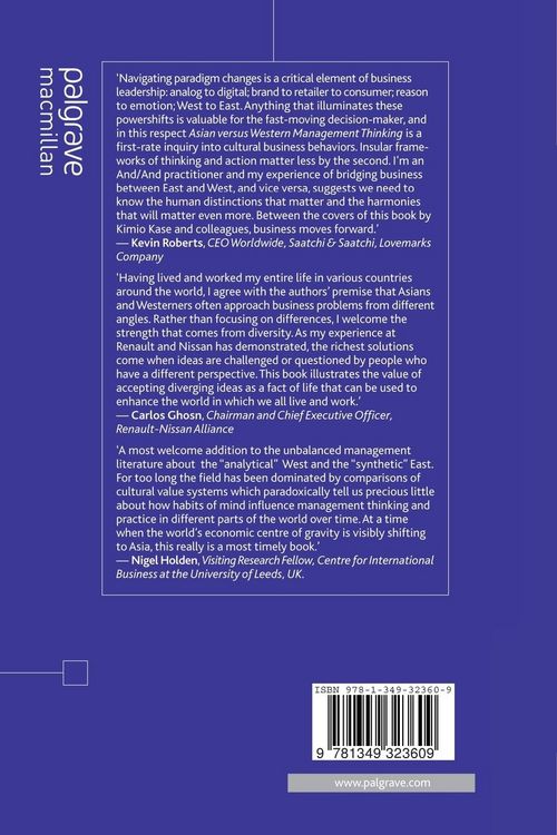 Produktbild: Asian versus Western Management Thinking