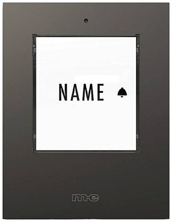 Produktbild: M-e modern-electronics 41303 Funkklingel Sender beleuchtet, mit Namensschild