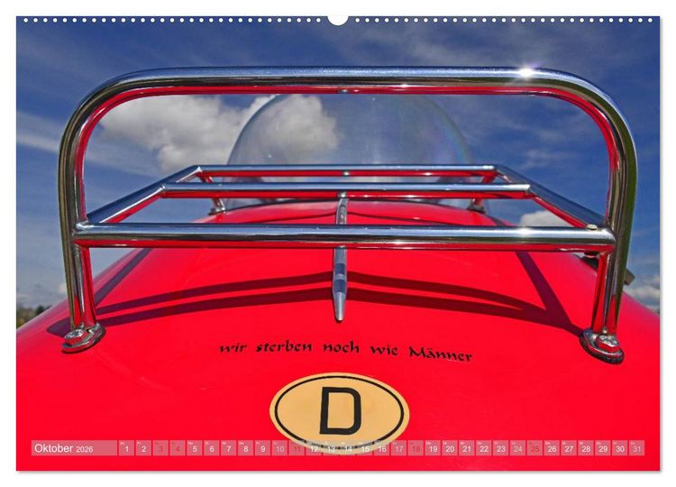 Produktbild: Messerschmitt KR 200 Kabinenroller (hochwertiger Premium Wandkalender 2026 DIN A2 quer), Kunstdruck in Hochglanz
