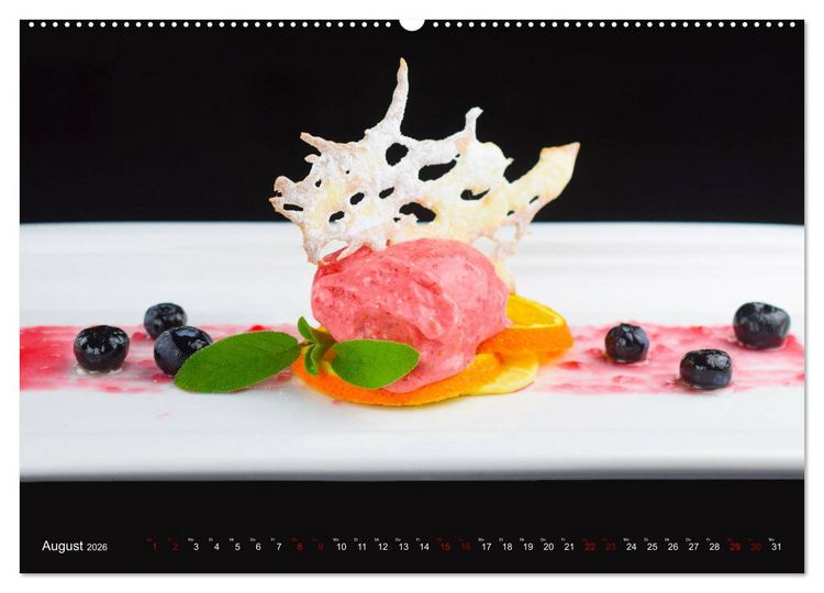 Produktbild: DESSERTVARIATIONEN (Wandkalender 2026 DIN A2 quer), CALVENDO Monatskalender