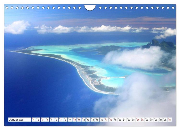Produktbild: Reif f&uuml;r die S&uuml;dsee. Reise von Fidschi bis Bora Bora (Wandkalender 2026 DIN A4 quer), CALVENDO Monatskalender