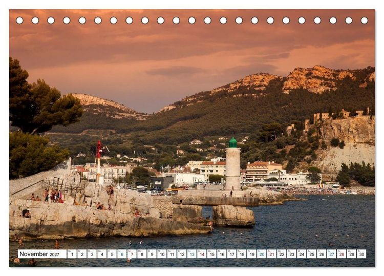Produktbild: C&ocirc;te d&rsquo;Azur Glanzlichter an der franz&ouml;sischen Mittelmeerk&uuml;ste (Tischkalender 2027 DIN A5 quer), CALVENDO Monatskalender