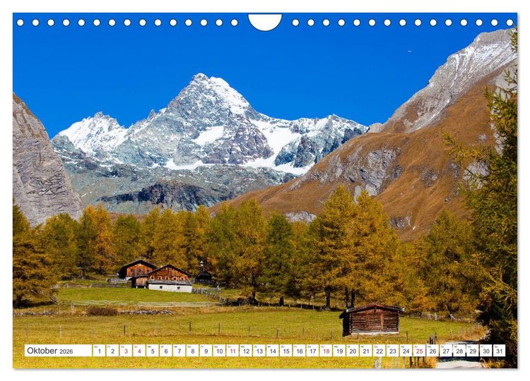 Produktbild: Kals am Gro&szlig;glockner (Wandkalender 2026 DIN A4 quer), CALVENDO Monatskalender