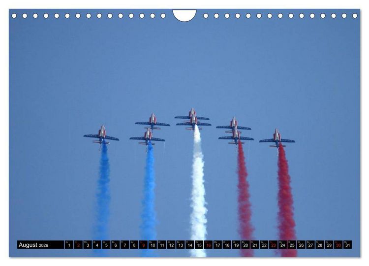 Produktbild: Augenblicke in der Luft: Patrouille de France (Wandkalender 2026 DIN A4 quer), CALVENDO Monatskalender