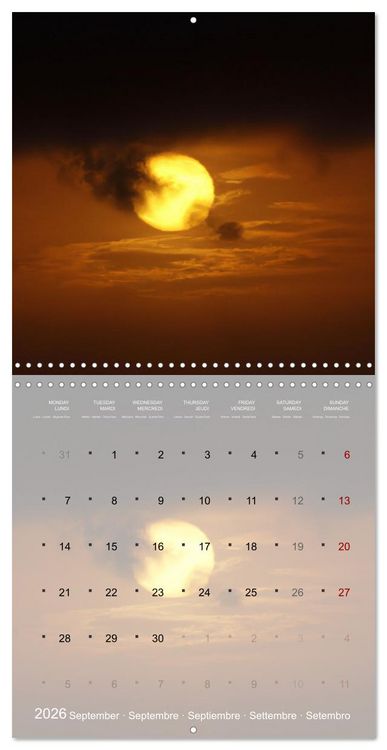 Produktbild: Galaxie cosmique (Calendrier mural carr&eacute; 2026 30x30 cm) Calendrier double avec une page pour vos prises de notes
