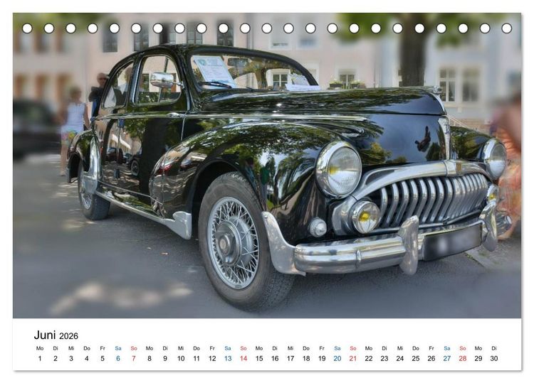 Produktbild: Oldtimer - Altes Blech in neuem Glanz (Tischkalender 2026 DIN A5 quer), CALVENDO Monatskalender