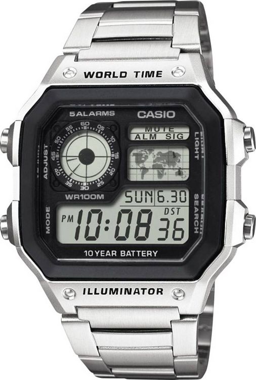 Produktbild: Casio Quarz Armbanduhr AE-1200WHD-1AVEF (B x H x T) 42.1 x 45 x 12.5 mm Geh&auml;usematerial=Harz Material (Armband)=Edelstahl