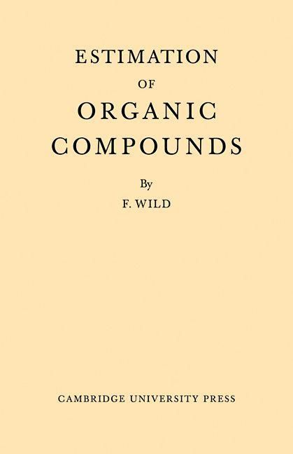 Produktbild: Estimation Organic Compounds