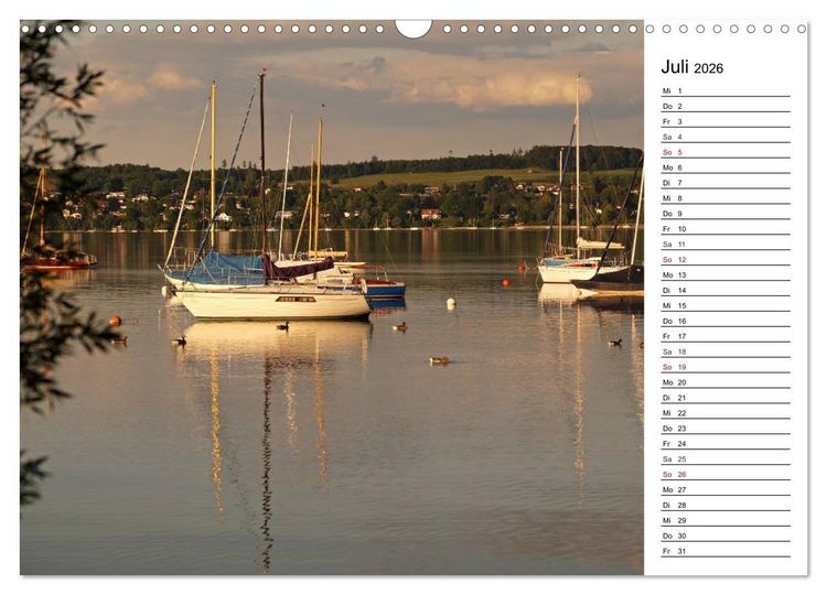 Produktbild: Seest&auml;rke - Der Ammersee (Wandkalender 2026 DIN A3 quer), CALVENDO Monatskalender