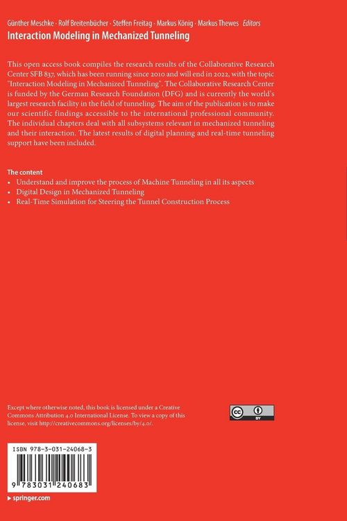 Produktbild: Interaction Modeling in Mechanized Tunneling