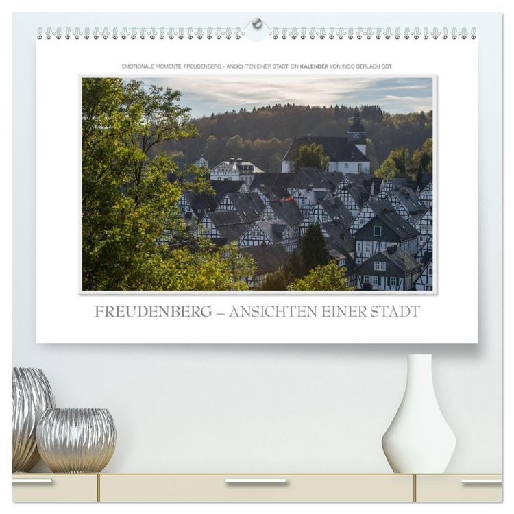 Produktbild: Emotionale Momente: Freudenberg &ndash; Ansichten einer Stadt. (hochwertiger Premium Wandkalender 2026 DIN A2 quer), Kunstdruck in Hochglanz