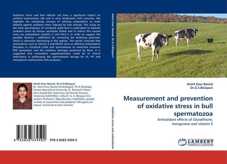 Produktbild: Measurement and prevention of oxidative stress in bull spermatozoa