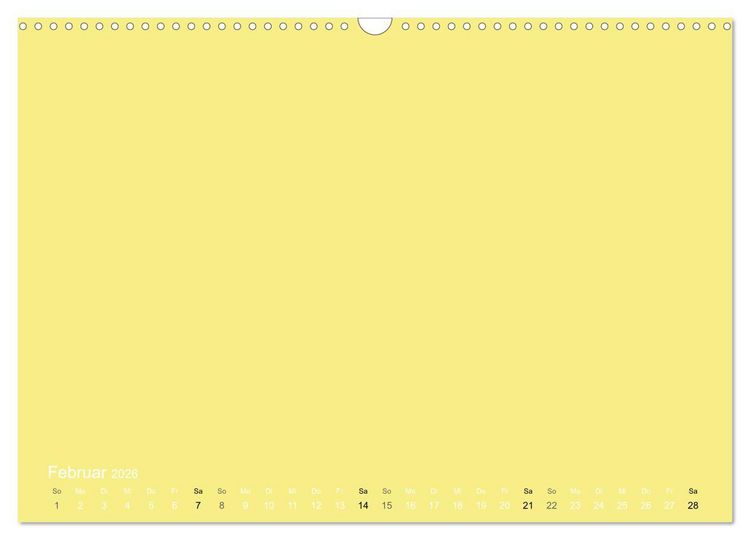 Produktbild: Bastelkalender - Gelb (Wandkalender 2026 DIN A3 quer), CALVENDO Monatskalender