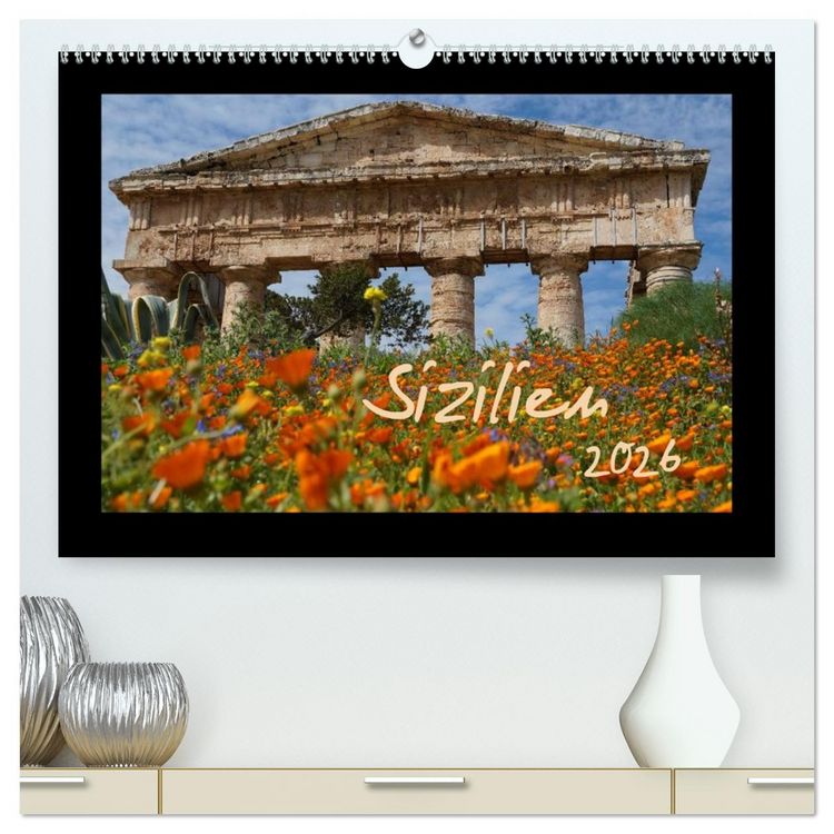 Produktbild: Sizilien (hochwertiger Premium Wandkalender 2026 DIN A2 quer), Kunstdruck in Hochglanz