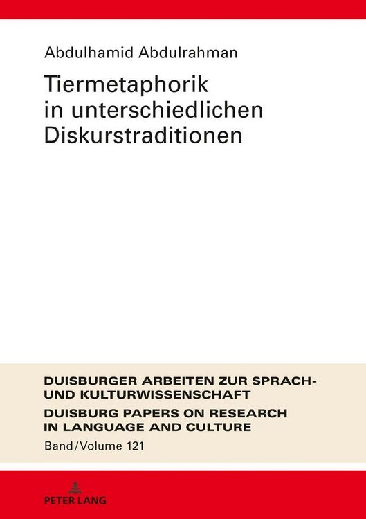 Produktbild: Tiermetaphorik in unterschiedlichen Diskurstraditionen