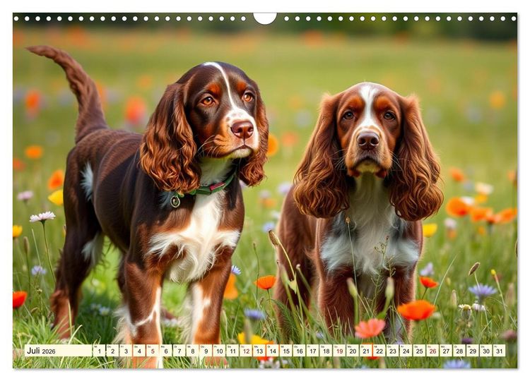 Produktbild: American Cocker Spaniel (Wandkalender 2026 DIN A3 quer), CALVENDO Monatskalender