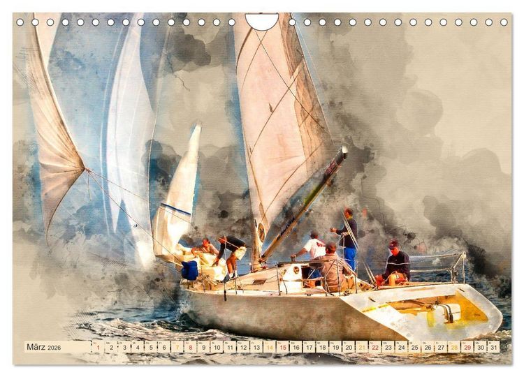 Produktbild: Ich liebe Segeln (Wandkalender 2026 DIN A4 quer), CALVENDO Monatskalender