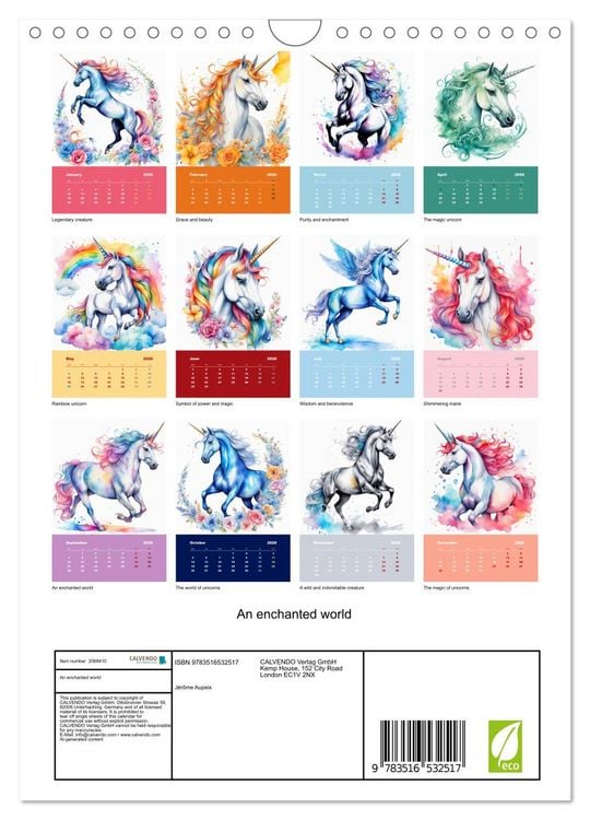 Produktbild: An enchanted world (Wall Calendar 2026 DIN A4 portrait), CALVENDO 12 Month Wall Calendar