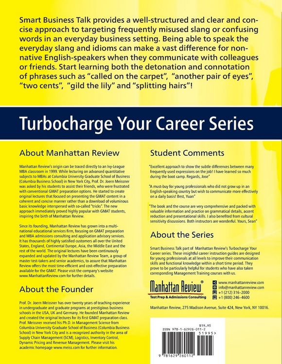Produktbild: Manhattan Review Smart Business Talk [2nd Edition]