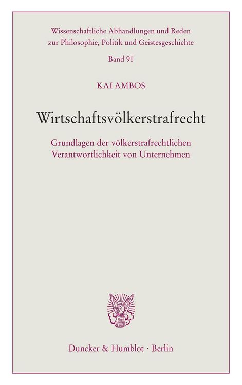 Produktbild: Wirtschaftsv&ouml;lkerstrafrecht.