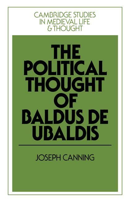 Produktbild: The Political Thought of Baldus de Ubaldis