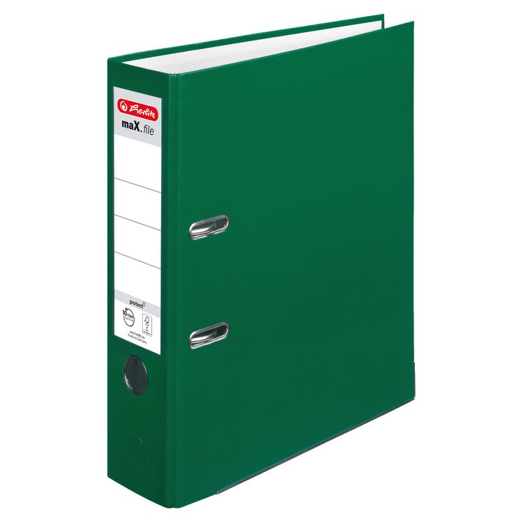 Produktbild: Herlitz Ordner maX.file protect A4 8cm gr&uuml;n