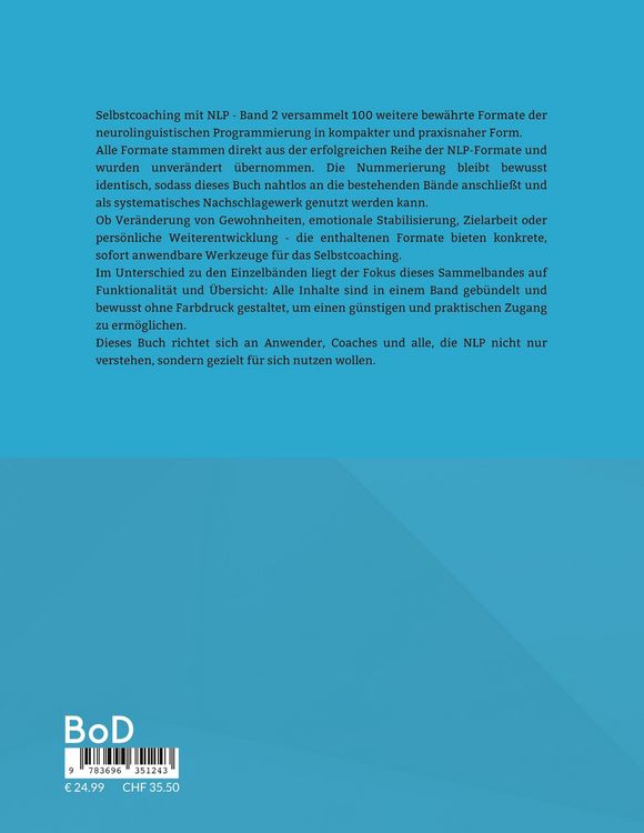 Produktbild: Selbstcoaching mit NLP - Band 2