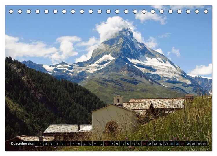 Produktbild: Und ewig lockt das Matterhorn (Tischkalender 2026 DIN A5 quer), CALVENDO Monatskalender