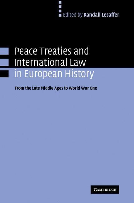 Produktbild: Peace Treaties and International Law in European History