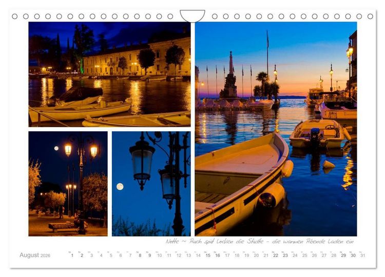 Produktbild: Sehnsucht Gardasee - Mediterranes Flair am Lago di Garda (Wandkalender 2026 DIN A4 quer), CALVENDO Monatskalender