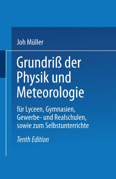 Produktbild: Grundri&szlig; der Physik und Meteorologie