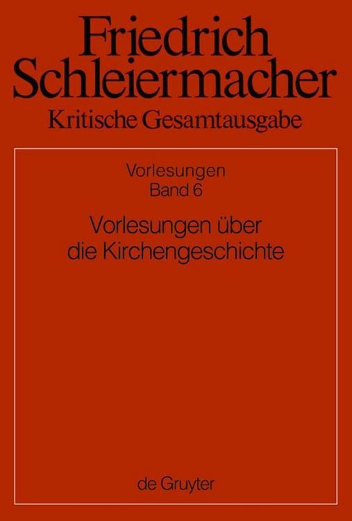 Produktbild: Vorlesungen &uuml;ber die Kirchengeschichte