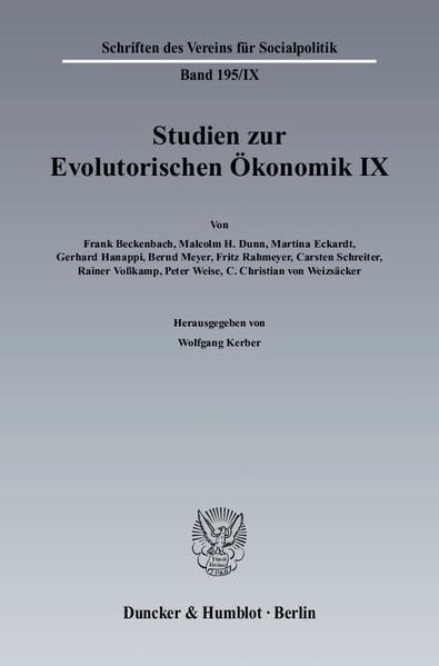 Produktbild: Studien zur Evolutorischen &Ouml;konomik IX.