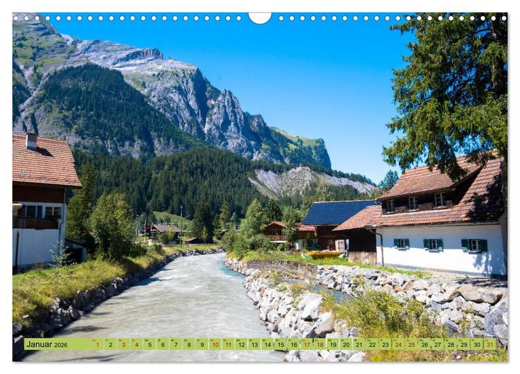 Produktbild: Alpentraum Kandersteg (Wandkalender 2026 DIN A3 quer), CALVENDO Monatskalender