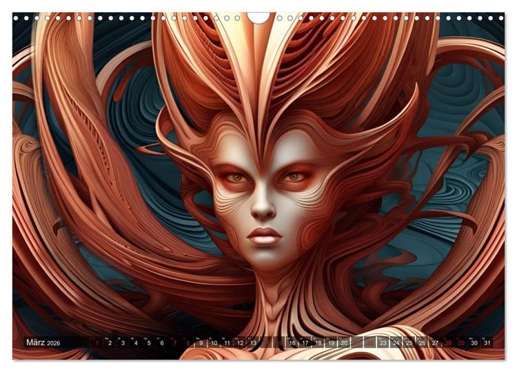 Produktbild: Fantasie Universum Sch&ouml;nheiten (Wandkalender 2026 DIN A3 quer), CALVENDO Monatskalender