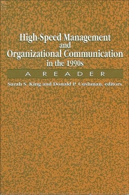 Produktbild: High-Speed Management and Organizational Communication in the 1990s