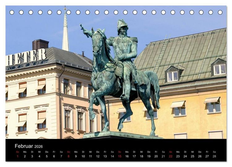 Produktbild: Sommer in Stockholm 2026 (Tischkalender 2026 DIN A5 quer), CALVENDO Monatskalender