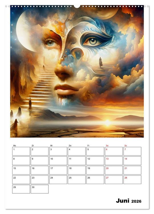 Produktbild: Treppen der Illusionen (hochwertiger Premium Wandkalender 2026 DIN A2 hoch), Kunstdruck in Hochglanz