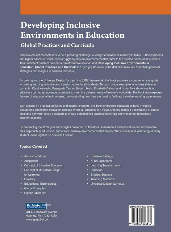 Produktbild: Developing Inclusive Environments in Education