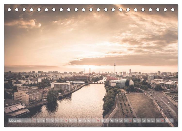 Produktbild: Berlin Citylights (Tischkalender 2026 DIN A5 quer), CALVENDO Monatskalender