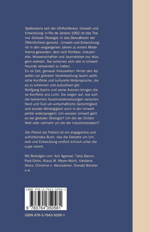 Produktbild: Der Planet als Patient