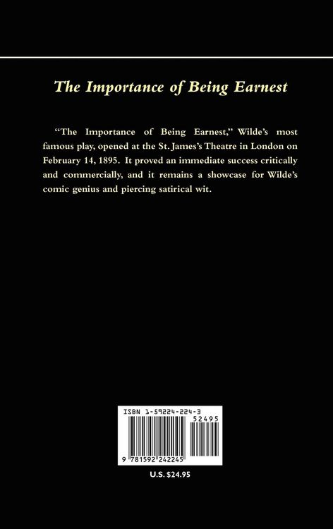 Produktbild: The Importance of Being Earnest