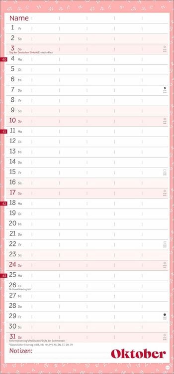 Produktbild: Deko-Familienplaner Happy Times 2027