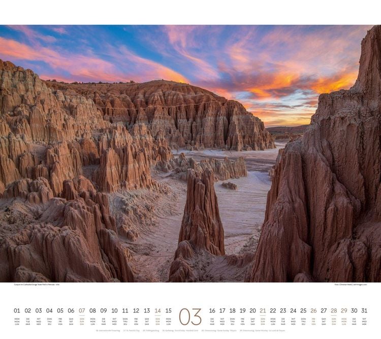 Produktbild: Phantastische Landschaften Kalender 2027