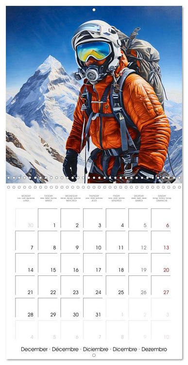 Produktbild: Mountaineers - Extreme mountaineering (Wall Calendar 2026 12 &times; 12 Inch) CALVENDO 12 Month Wall Calendar
